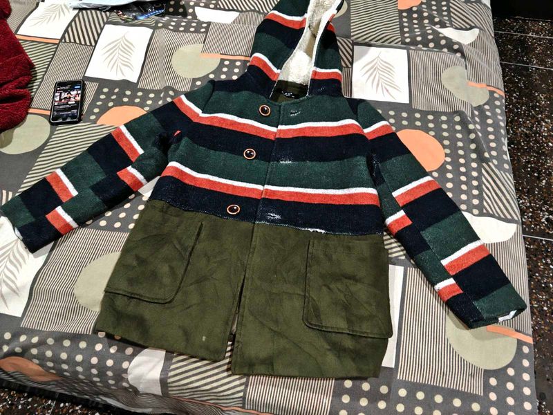 Striped Hooded Jacket