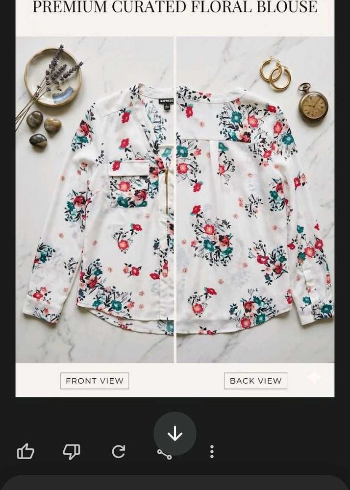 Chic Floral Print Blouse