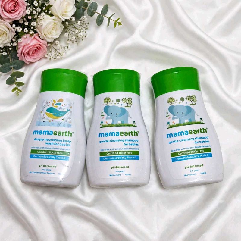 Mamaearth Baby Wash &amp; Shampoo Bundle