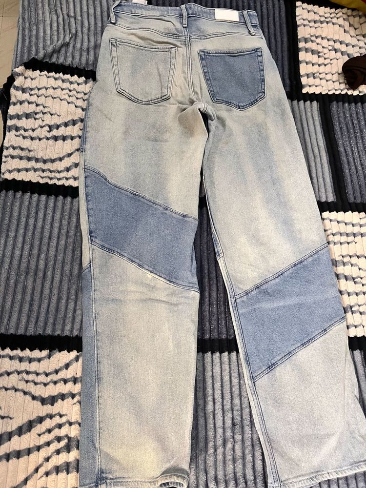Patchwork Denim Jeans