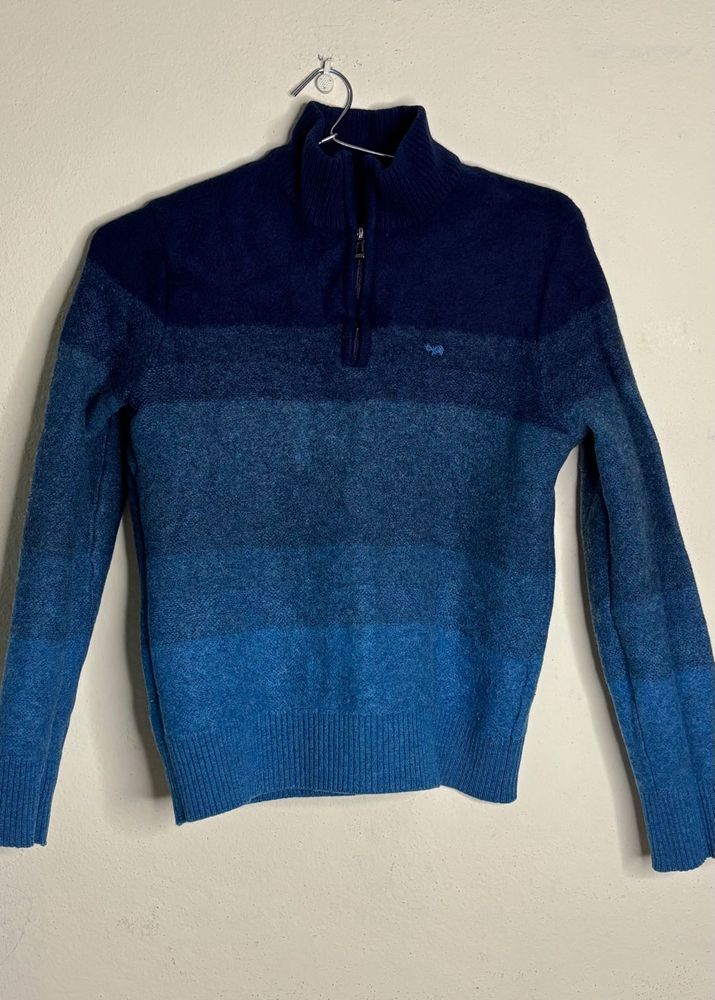 Men's Ombre Half-Zip Sweater