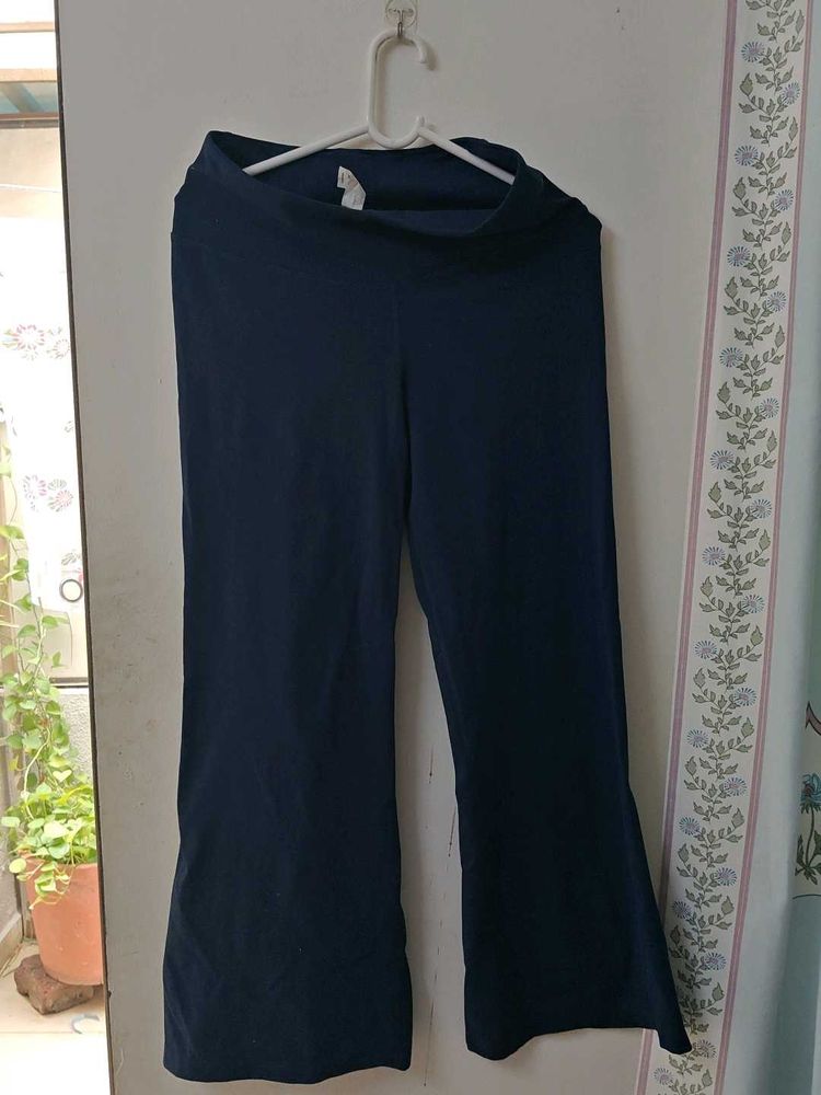 Navy Blue Wide Leg Lounge Pants
