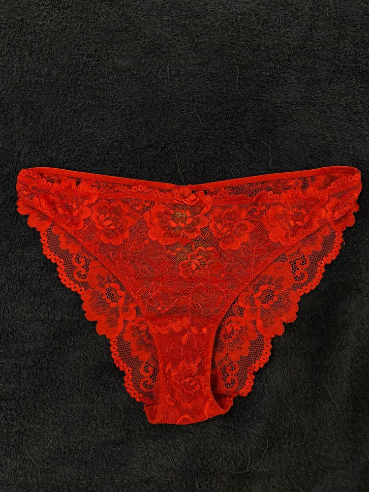 H&amp;M Red Lace Briefs