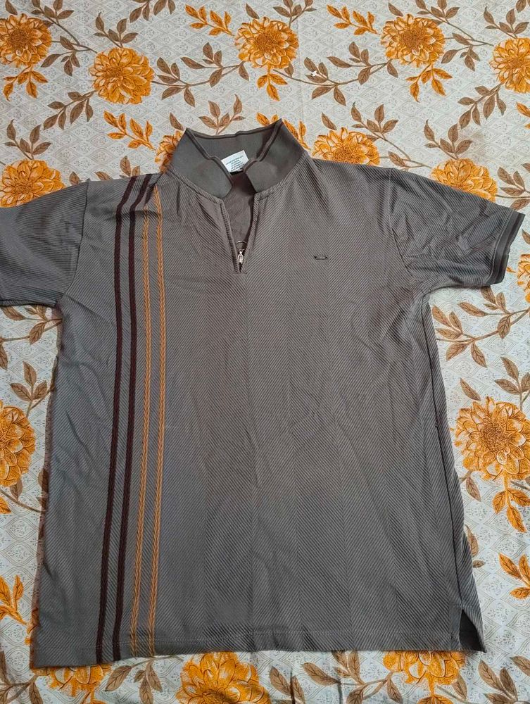 Men's Grey Polo T-Shirt