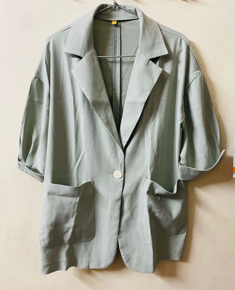 Mint Short Sleeve Blazer