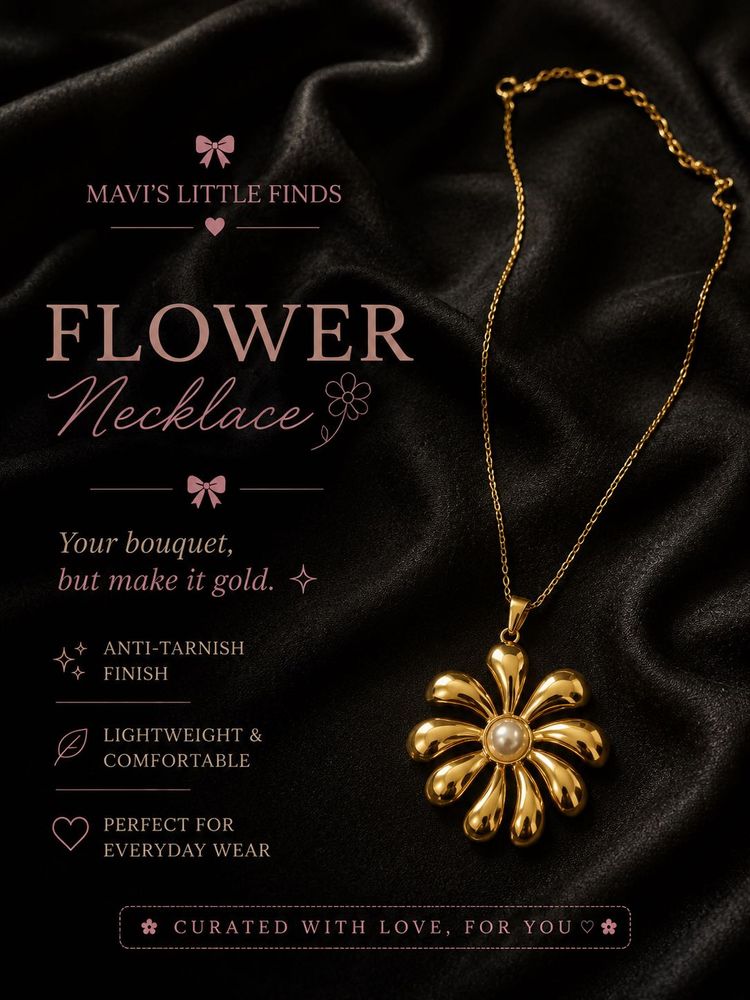 Gold Flower Necklace