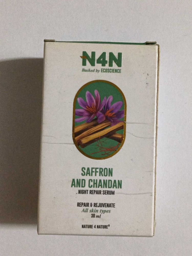 N4N Saffron &amp; Chandan Night Repair Serum