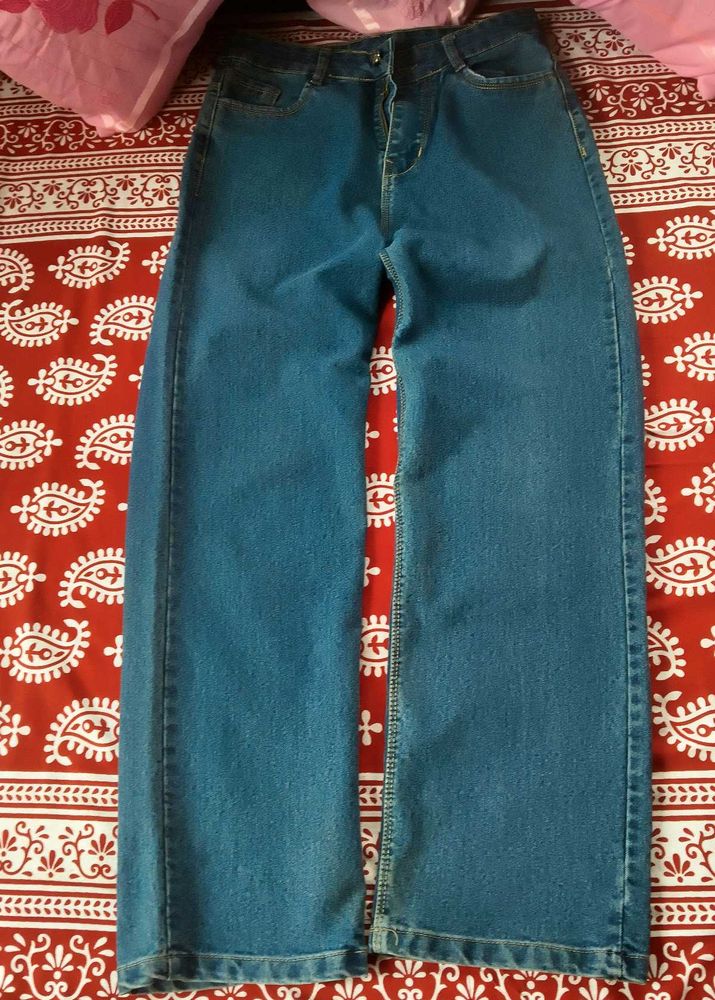Classic Blue Wide Leg Jeans