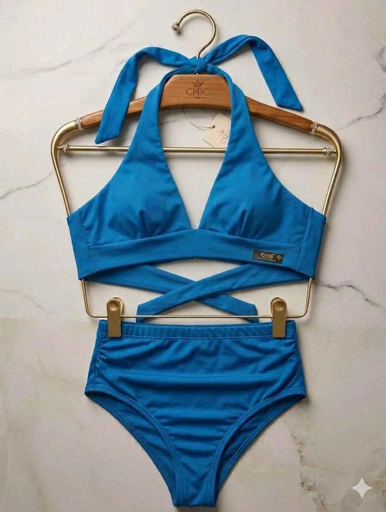 Stylish Blue Bikini Set