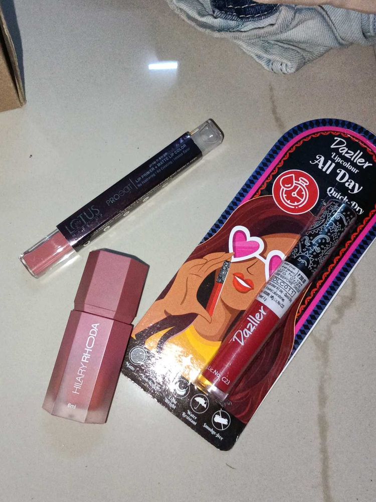 Combo of 3 branded makeup products