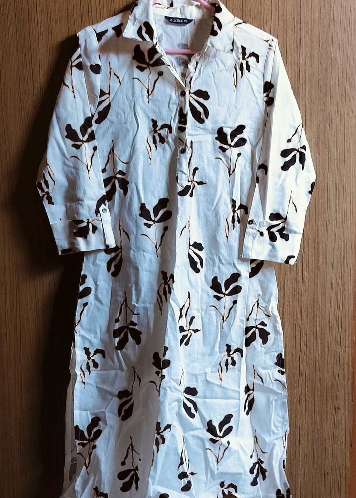 Chic Floral Print Tunic Top