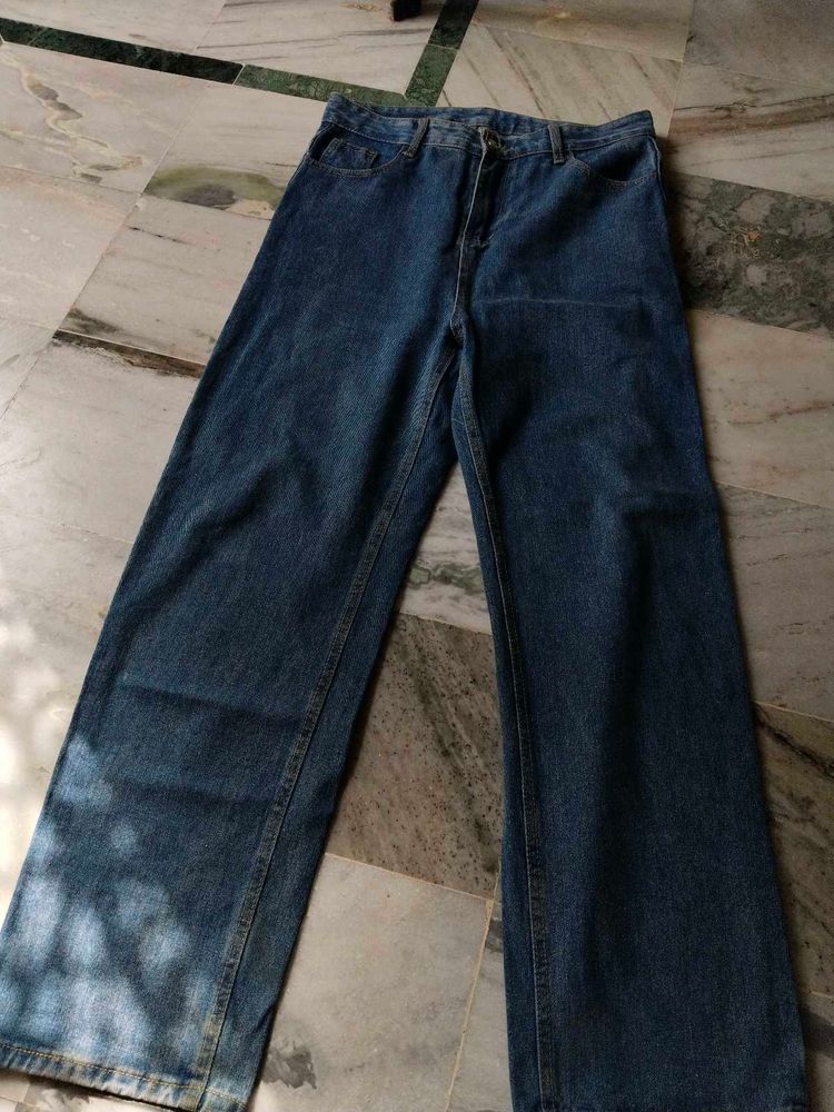 Classic Blue Wide Leg Jeans