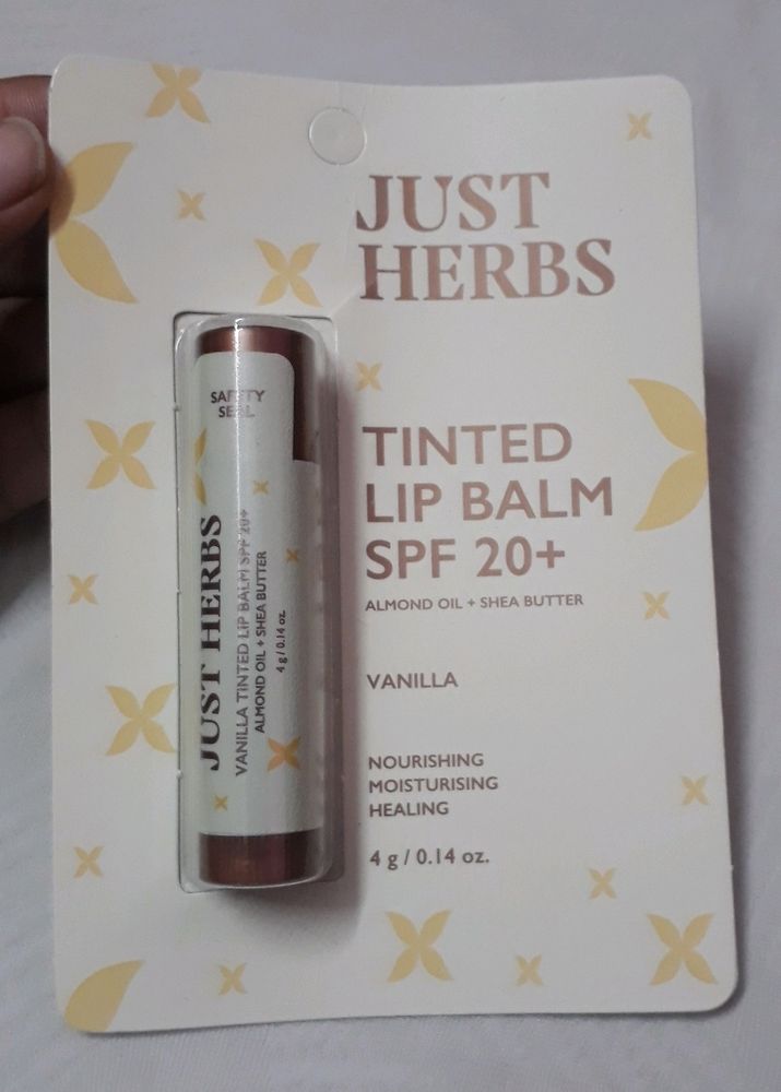 JUST HERBS TINTED LIP BALM SPF 20+