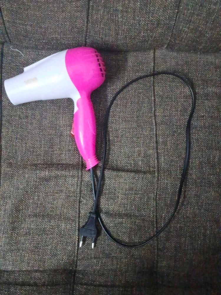 Compact Pink Hair Dryer