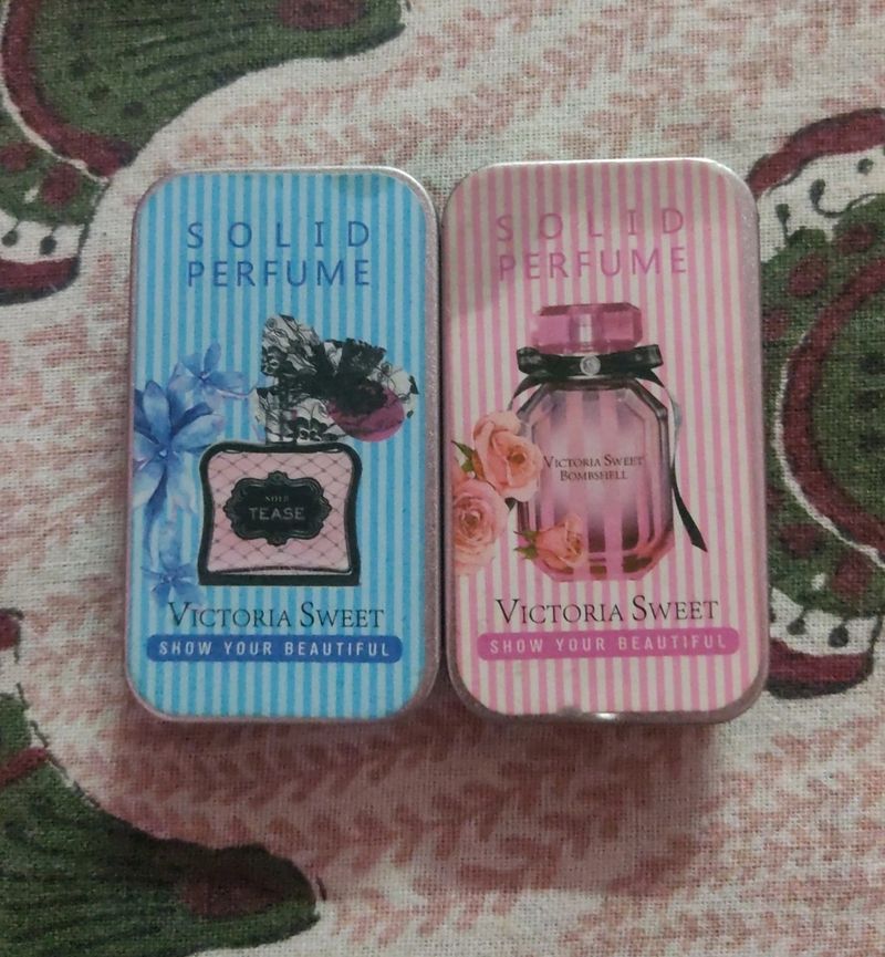 Victoria Sweet Solid Perfume Set