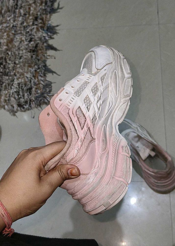 Women's Pink Chunky Sneakers
