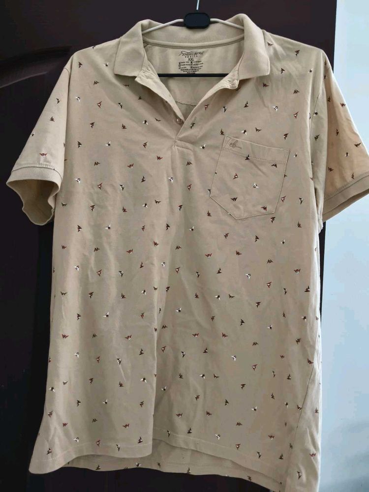 Men's Casual Printed Polo T-Shirt