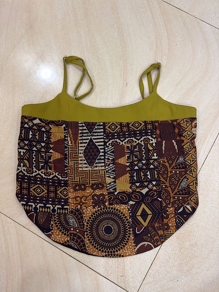 Boho Patchwork Cami Top