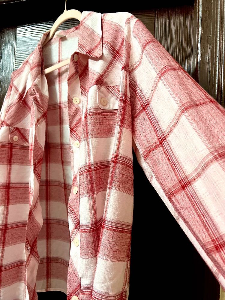 Red &amp; White Checkered Shirt