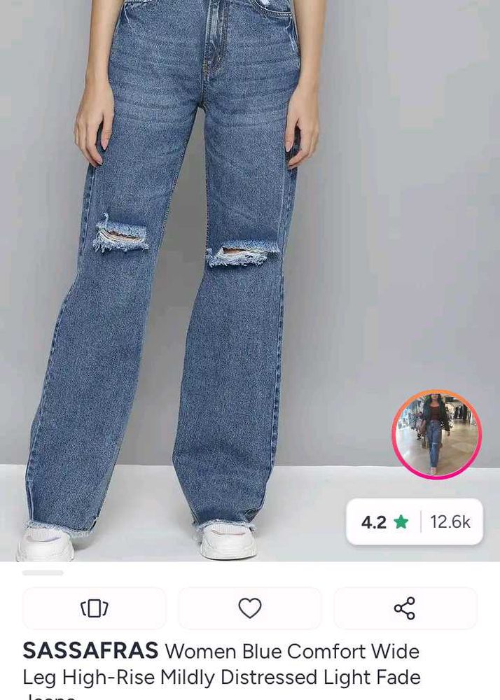 Comfort Wide Leg Jeans