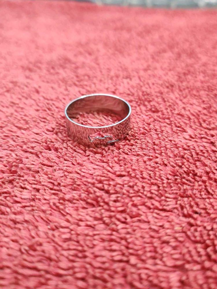 Silver Tone Band Ring
