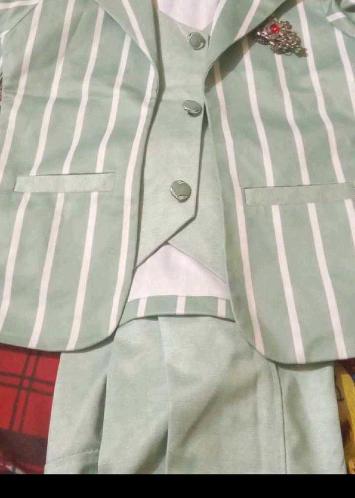 Striped Suit Set for