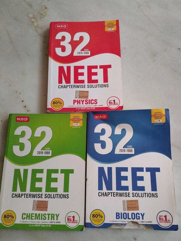 MTG 32 Years NEET Chapterwise Solutions (Biology,