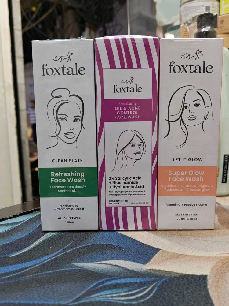 Foxtale Face Wash Set - 3 Variants