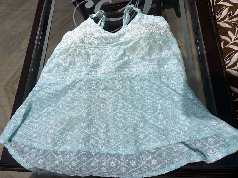 Light Blue Chikankari Kurta