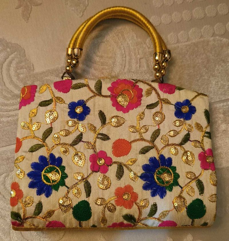 FANCY THREAD WORK WOMEN HANDBAG