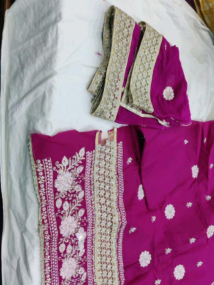 three piece set dupatta bottom kurta