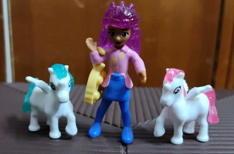 3 kinderjoy unicorn series toys
