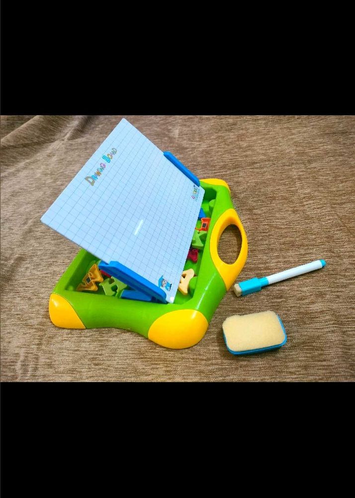 Kids Drawing Board with Magnetic Letters