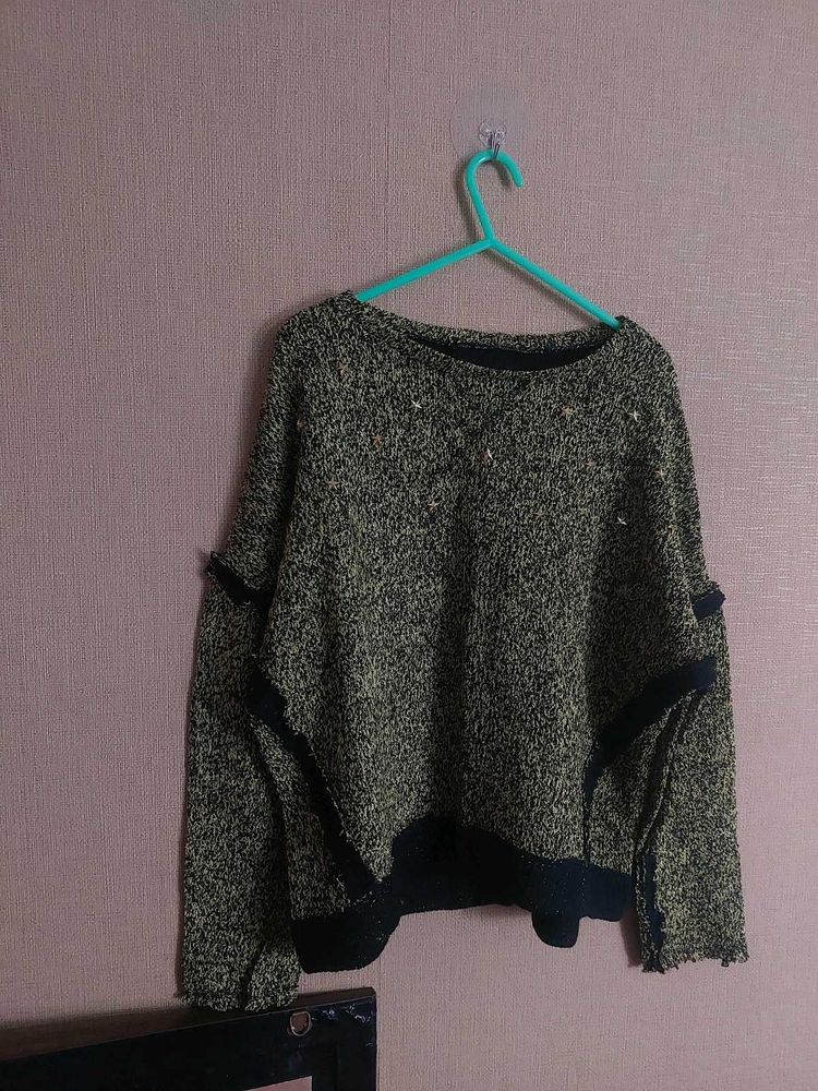 Unique Asymmetric Knit Sweater
