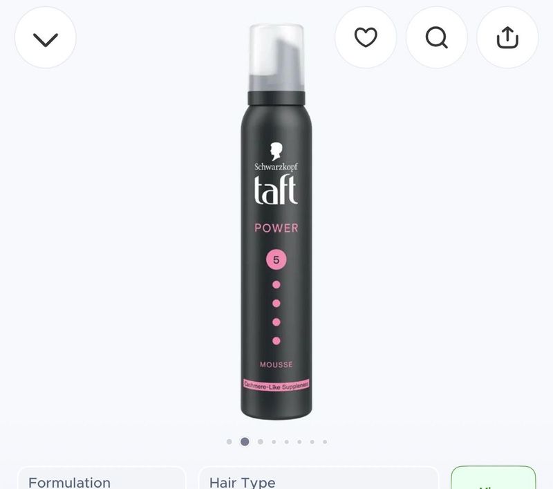 Taft Power Mousse Hair Styling