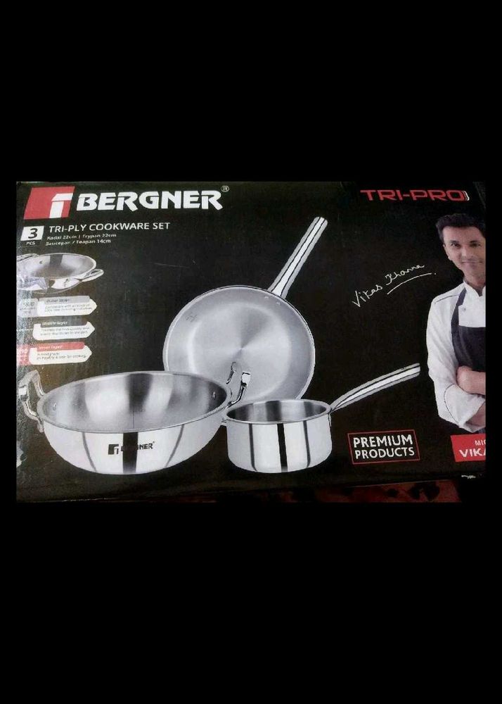 Bergner Tri-Ply Cookware Set