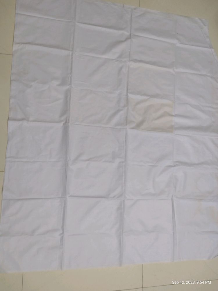 Pure White Popline Cotton Material 2mtr