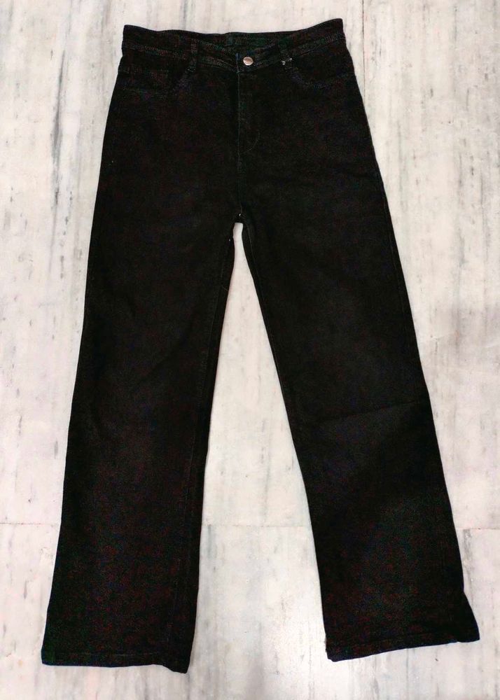 Black Straight Leg Jeans
