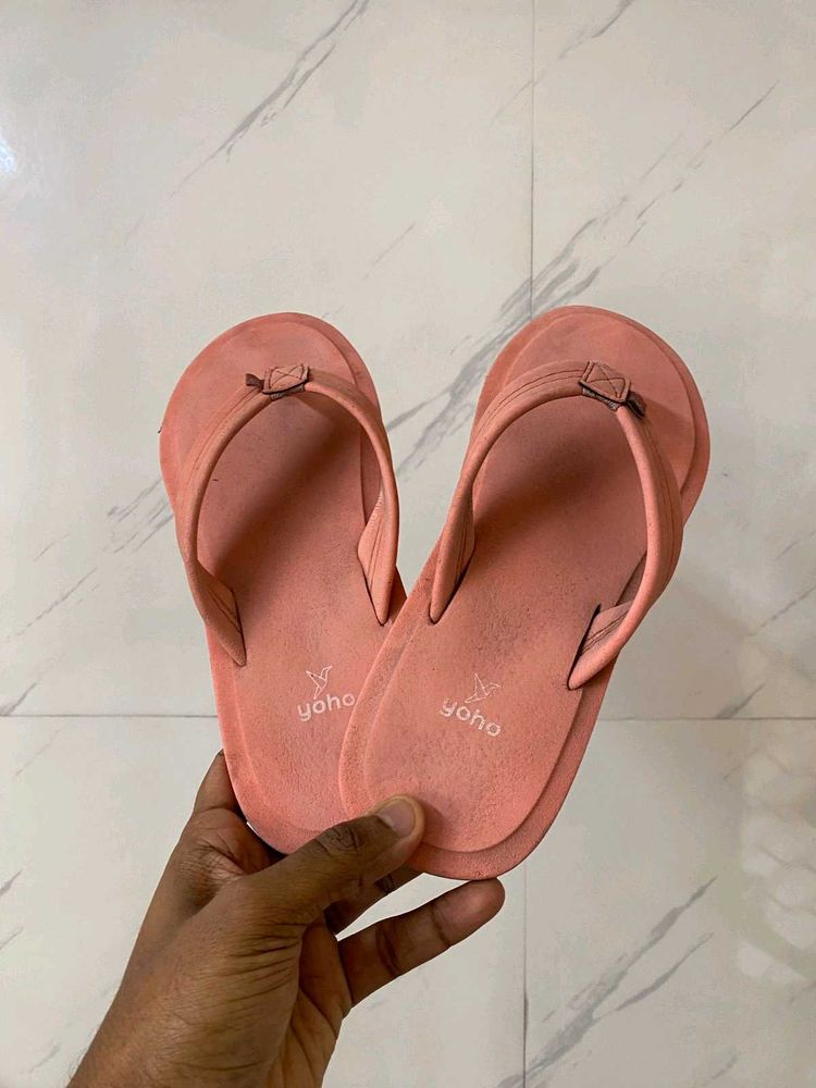 Yoho Peach Flip-Flops