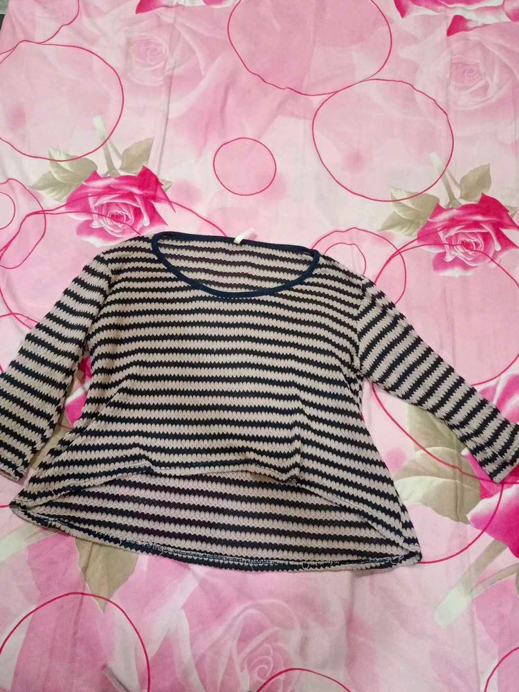 Striped Long Sleeve Top