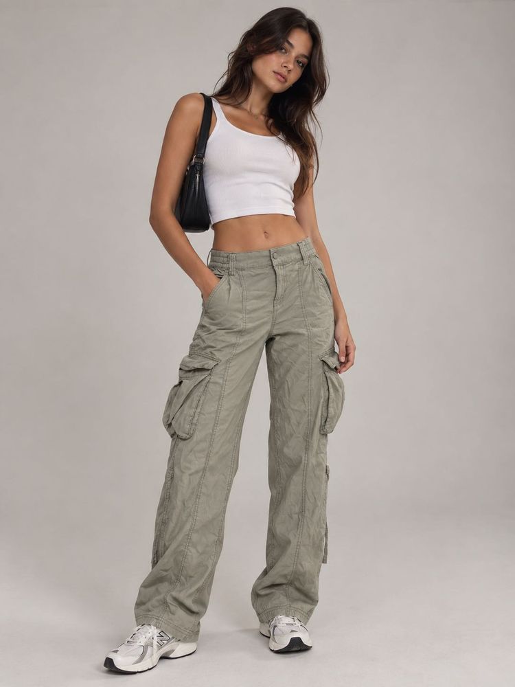 H&amp;M Cargo Pants - Khaki Green