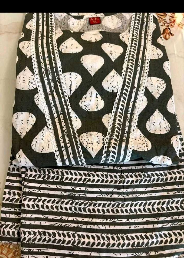 new cotton Kurta Set with Pant
