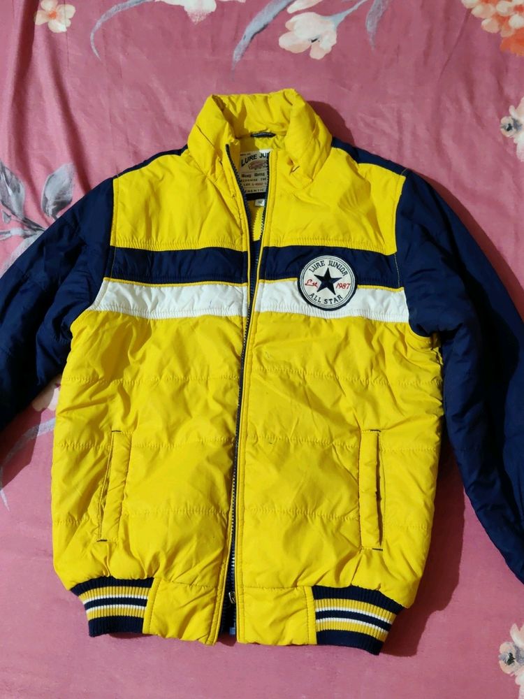 Jacket For Boys Blue N Yellow