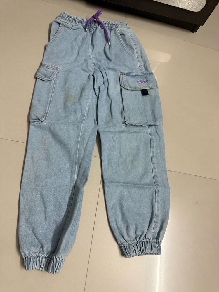 Denim joggers Pants