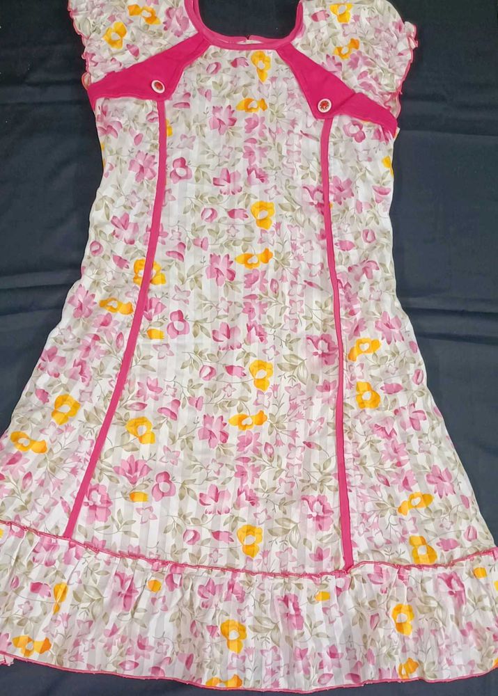 Floral Print Girls Dress
