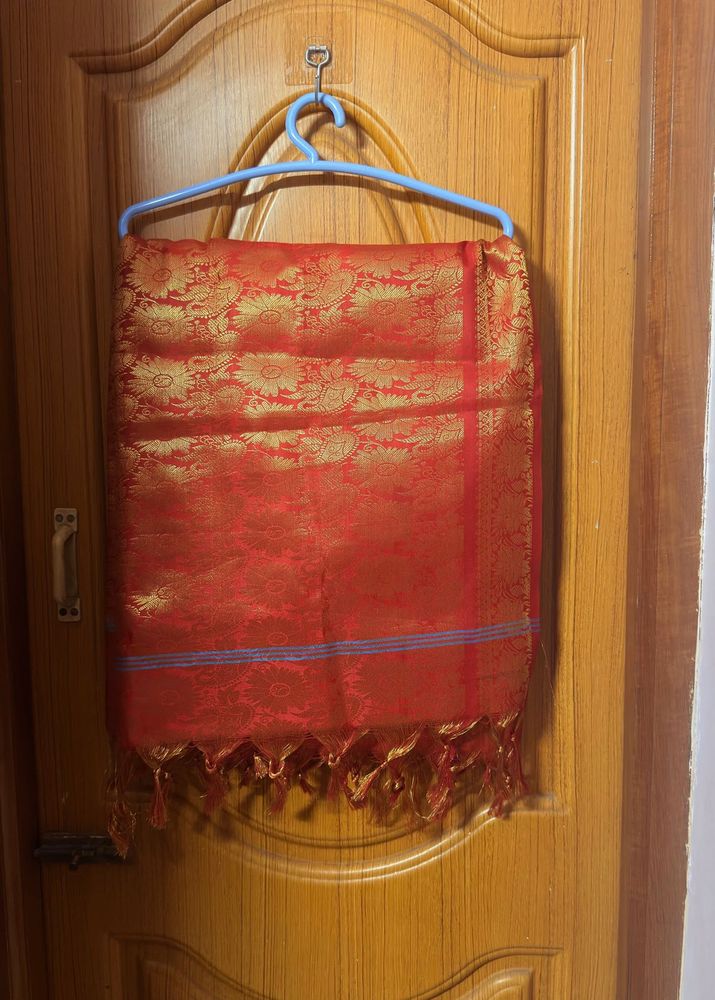 Vibrant Red Shawl