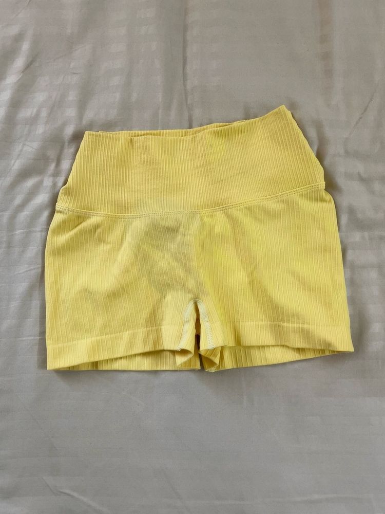 Yellow Cycling Shorts