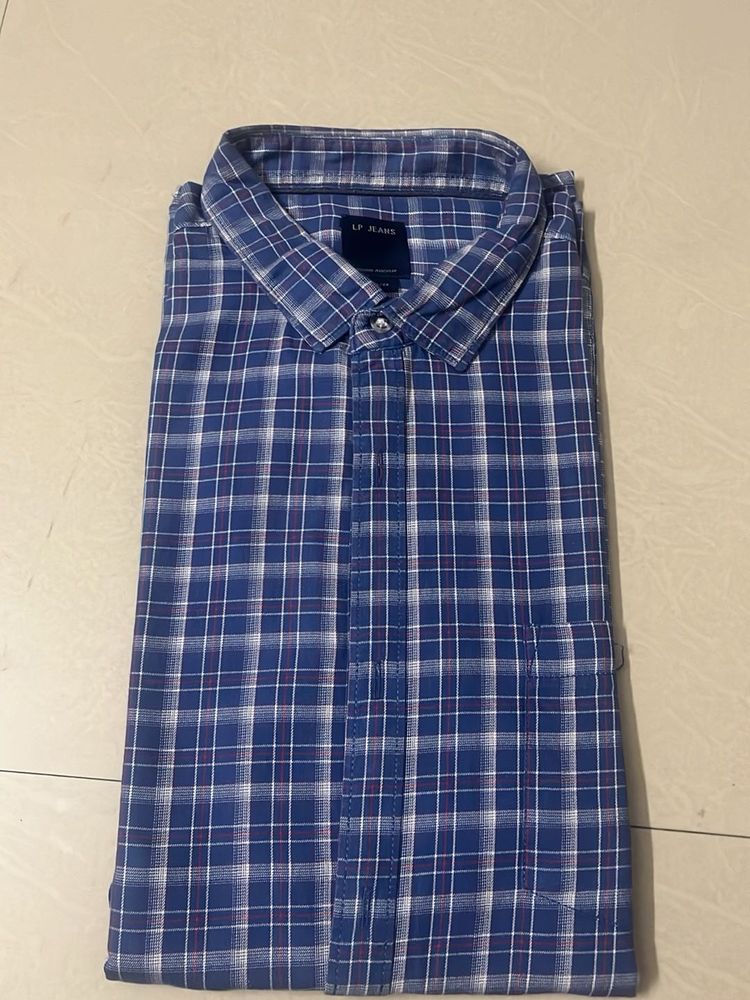 LP Jeans Blue Checkered Shirt
