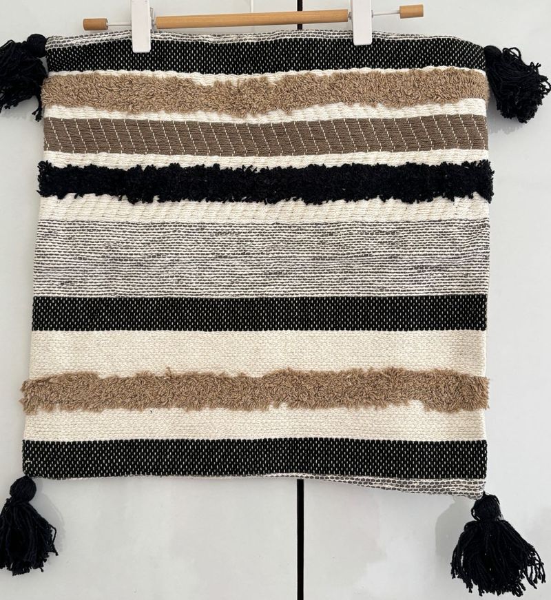 Boho Striped cushion cover with Tassels