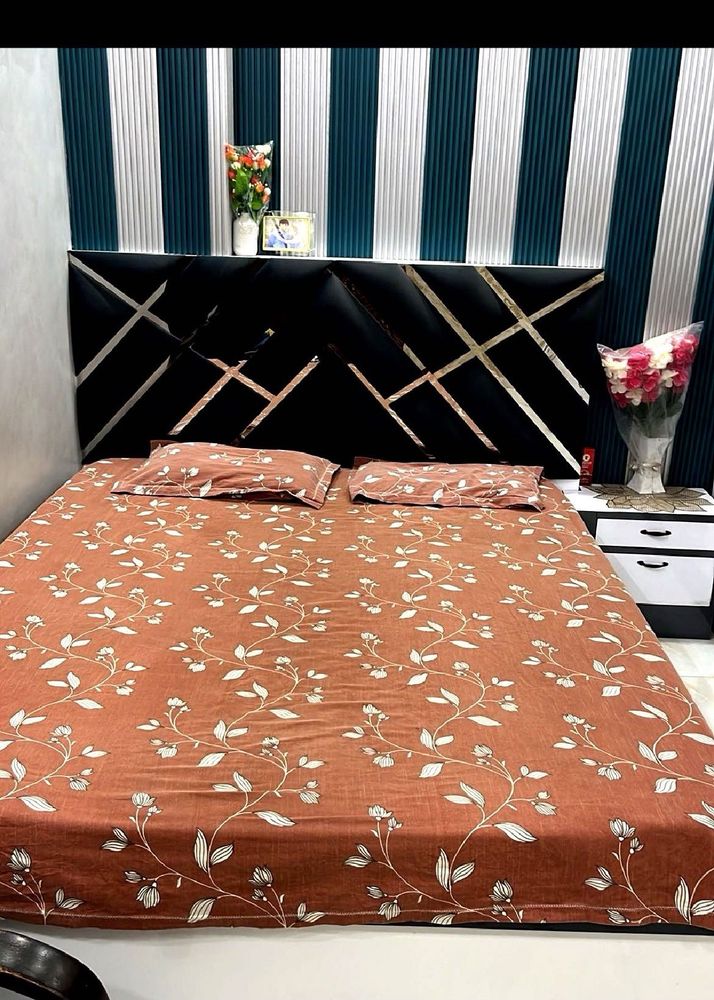 Cozy Floral Print Bedsheet Set combo
